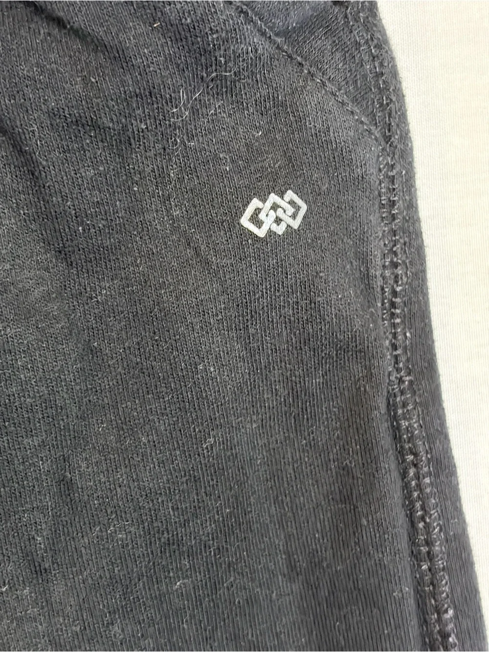 Men's Black Relaxed Knit Joggers with Elastic Waist